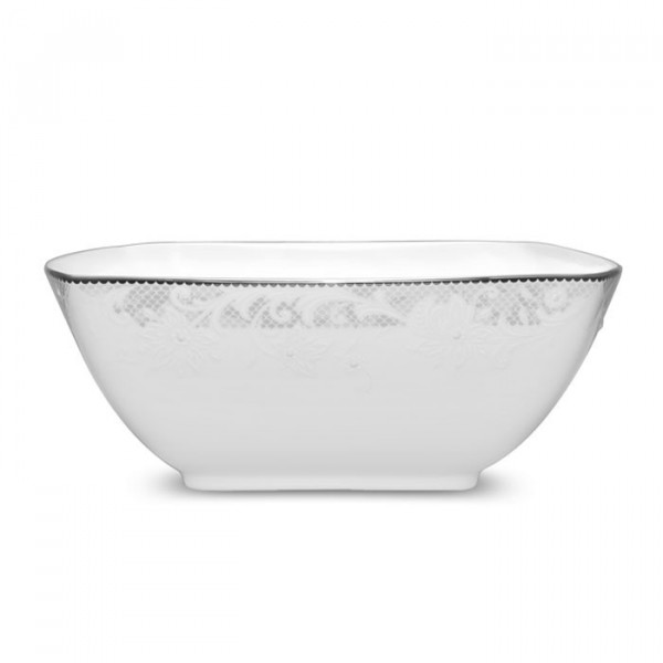 Chantilly Blanche Square Bowl - 4916 - Noritake 