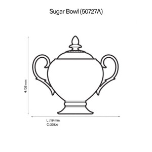 Rochelle Gold Sugar Bowl - Noritake 