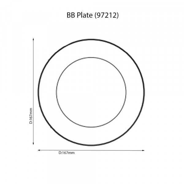 Chantilly Noire BB Plate -Noritake 