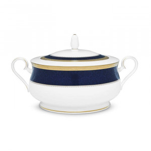 Odessa Cobalt Gold Casserole - Noritake 