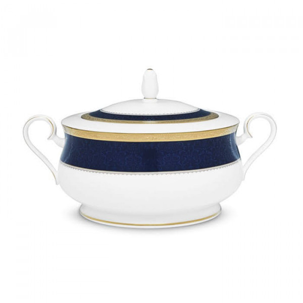 Odessa Cobalt Gold Casserole - Noritake 