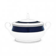 Odessa Cobalt Platinum Casserole - Noritake 