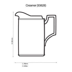 Odessa Platinum Creamer - Noritake 