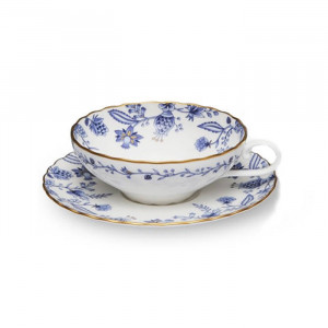 Blue Sorrentino Tea Cup with Saucer - Noritake - 4562/58043cs