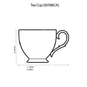 Islay Platinum Tea Cup - Noritake 