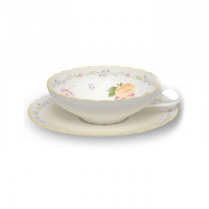 Jeune Fleur Tea Cup with Saucer - Noritake - 4620/58043cs