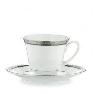 Regent Platinum Tea Cup and Saucer - Noritake  