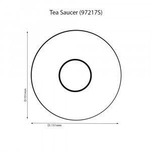 Summit Platinum Tea Saucer - Noritake 