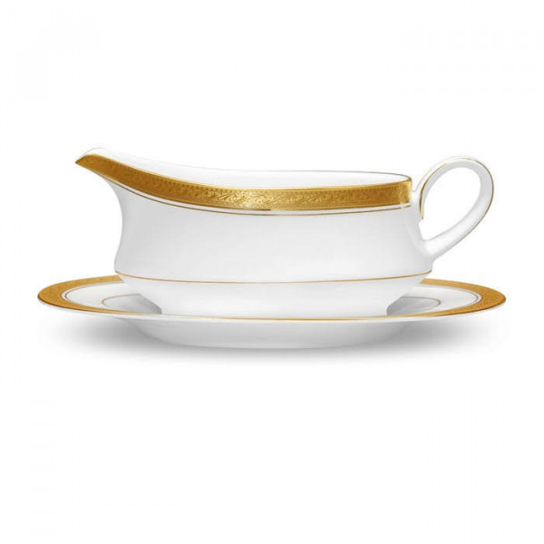 Crestwood Gold Gravy Body With Saucer - Noritake 