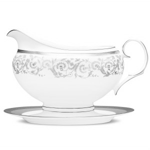 Summit Platinum Gravy Body With Saucer - Noritake 