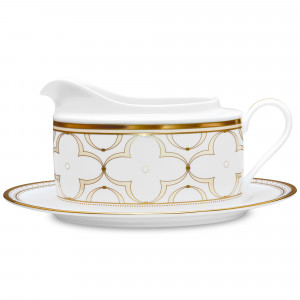 Trefolio Gold Gravy Body With Saucer - Noritake - 4945/93641cs 