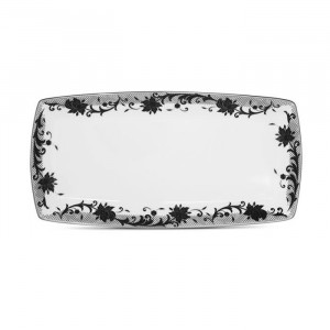 Chantilly Noire Rectangular Plate - Noritake 