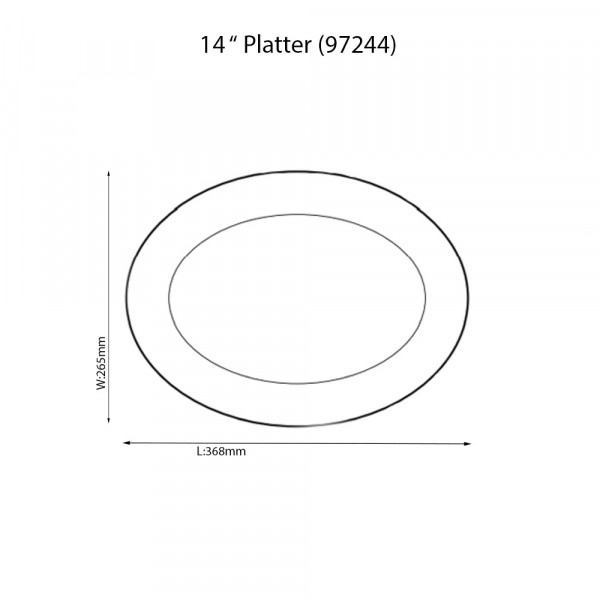 Islay Platinum Platter - Noritake