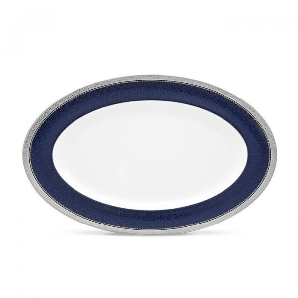 Odessa Cobalt Platinum Platter - Noritake 