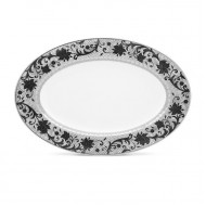 Chantilly Noire Platter - Noritake 