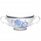 Sonnet In Blue Soup Cup With Handle - Noritake 