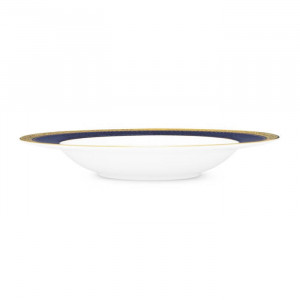 Odessa Cobalt Gold Soup Plate - Noritake - 4923/97207