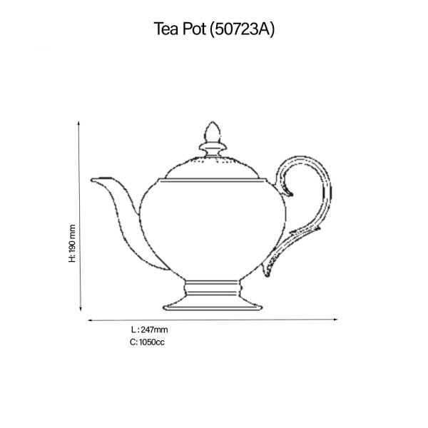 Jardin Fleuri Tea Pot - Noritake 