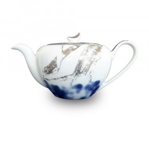 Jubilant Nights Platinum Tea Pot - 1666 - Noritake