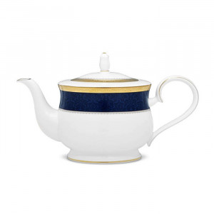 Odessa Cobalt Gold Tea Pot - Noritake 