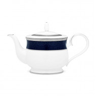 Odessa Cobalt Platinum Tea Pot - Noritake 