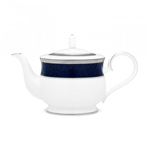 Odessa Cobalt Platinum Tea Pot - Noritake 