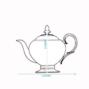 Sonnet In Blue Tea Pot - Noritake 