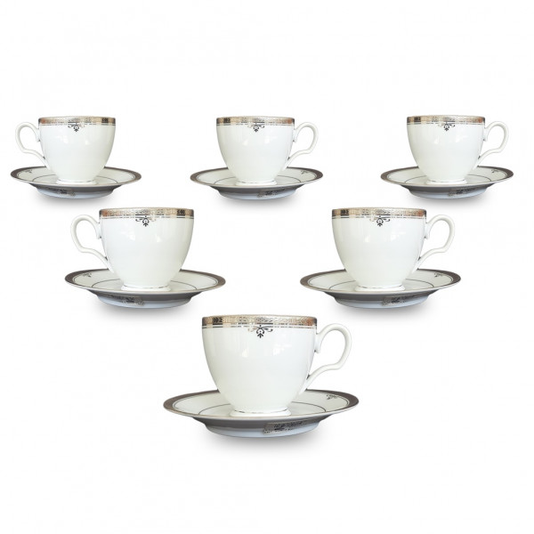 Buckingham Platinum Tea Set - 4347 - Noritake 