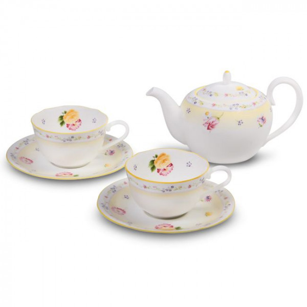 Jeune Fleur Tea Set of 02 Person(Pair Set) - 4620 - Noritake