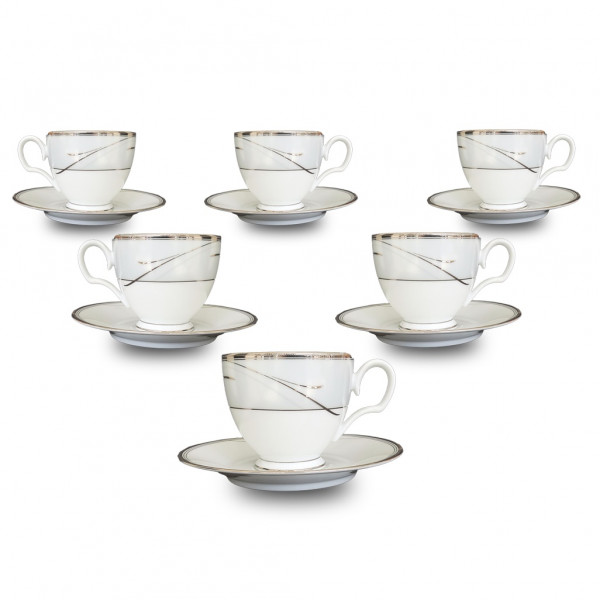 Platinum Breeze Tea Set - 4358 - Noritake 